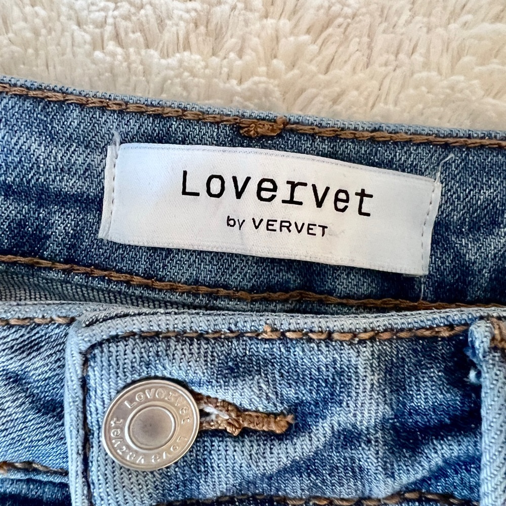 Lovervet Distressed Blue Flare Jeans - Picture 2 of 6